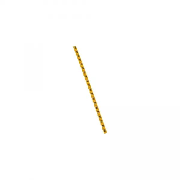 REP�RE DUPLIX LETTRE MAJUSCULE H NOIRE SUR FOND JAUNE