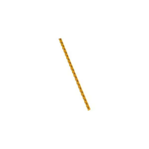REP�RE DUPLIX LETTRE MAJUSCULE I NOIRE SUR FOND JAUNE