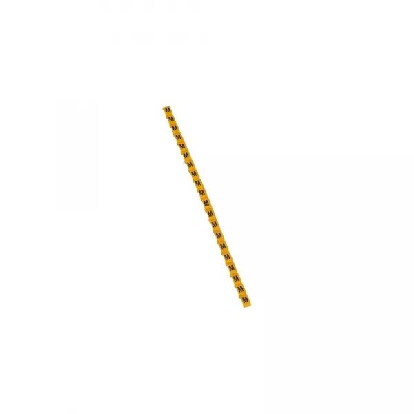 REP�RE DUPLIX LETTRE MAJUSCULE M NOIRE SUR FOND JAUNE