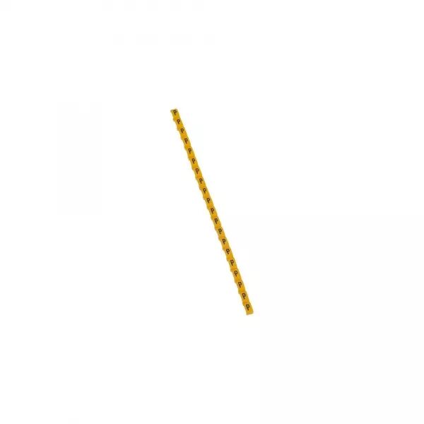 REP�RE DUPLIX LETTRE MAJUSCULE P NOIRE SUR FOND JAUNE