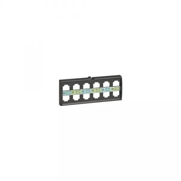 REP�RE SOUPLE VIERGE - IMPRIMANTE LOGICAB2 - BLOC DOUBLEUR 6 CONNECTEURS RJ45
