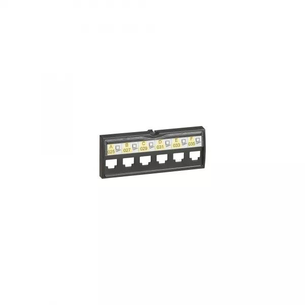 REP�RE SOUPLE VIERGE IMPRIMANTE LOGICAB2 - DX� 6 MODULES/BLOC PANNEAU 6 RJ45