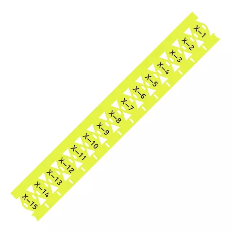 Rep�res de c�bles pour Smart Printer pour une utilisation avec serre-c�bles, jau (211-835/000-002)