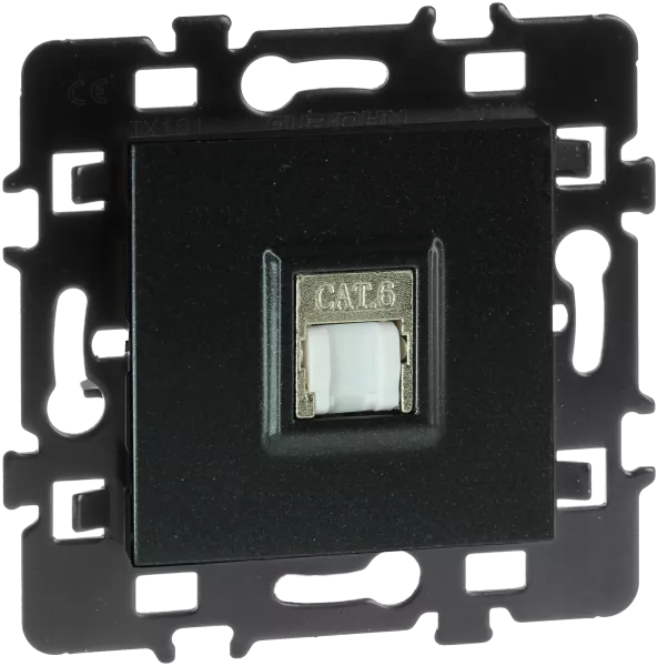 RJ45 Cat 6 FTP Grade 1 ( tel+ LAN)  anthracite (61971)