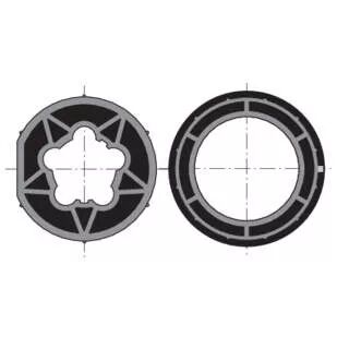 Roue+couronne d50 tube 70x1.5 clip faib (9410350)