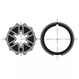 Roue couronne motorisation ls 40 pour tube de diam�tre 40 (9500400)