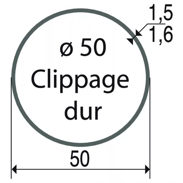 Roue d50 tube d50 clip dur (9410414)