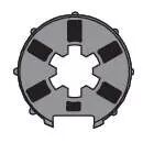 Roue diam�tre 40 pour tube madopron diam�tre 50 (9132138)