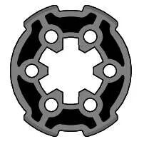 Roue ls 40 pour tube soliso diam�tre 44,5 (9013036)