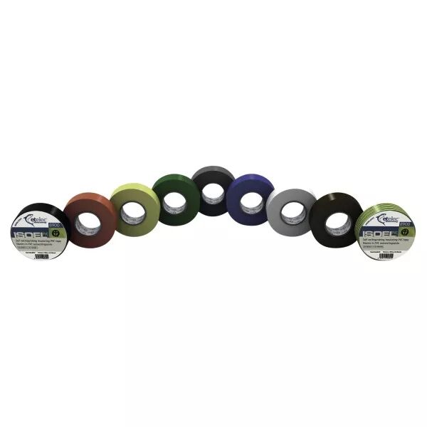 Ruban adh�sif isolant PVC, Ep. 0,15 mm, 19 mm x 25 m, noir (235020)