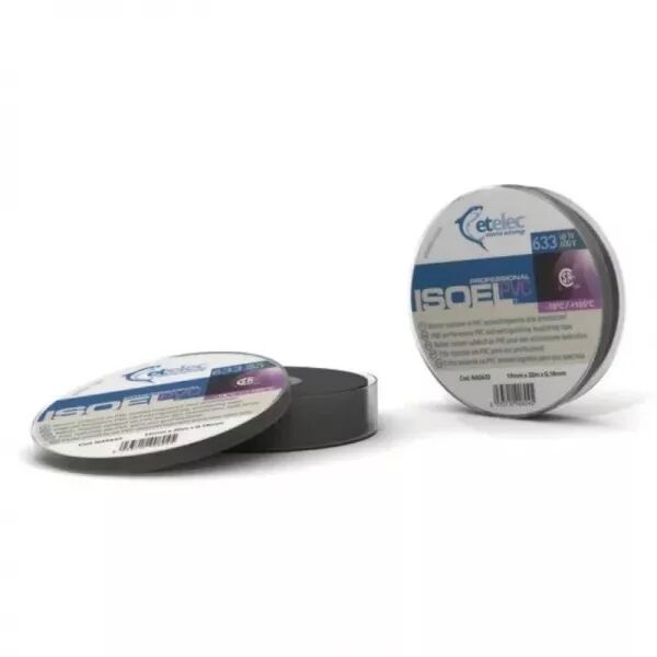 Ruban adh�sif isolant PVC, Ep. 0,18 mm, 19 mm x 20 m, noir (235040)
