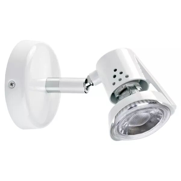 RUBIS - Spot sur pat�re GU10, blanc, a/lpe LED 4W 3000K 500lm incl (1373)