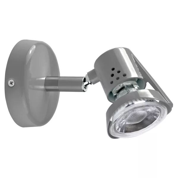 RUBIS - Spot sur pat�re GU10, gris, a/lpe LED 6W 3000K 500lm incl (1300)