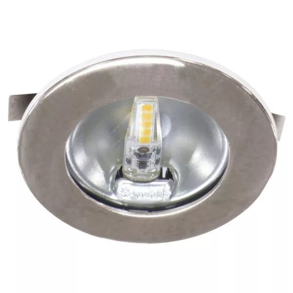 S1200 - Encastr� rond chrom� �70mm, LED G4 1,8W 3000K 150lm incl. (50772)
