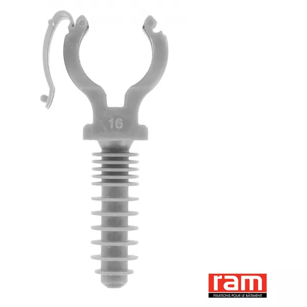 SACH 10 CLIPEO GRIS SIMPLE  25 mm (57025)