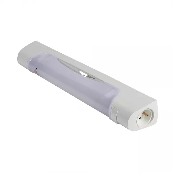 sarlam-applique 470mm ip21 et ik04 prismaline �quip�e tube led s19 - inter et prise (sl189804)