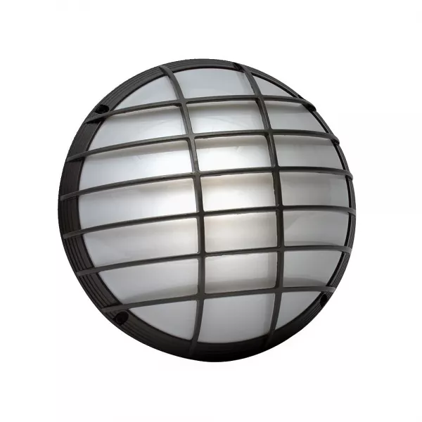 sarlam-hublot - grille noir standard haute puissance hp on/off + lampe fluo 2400lm (451306)