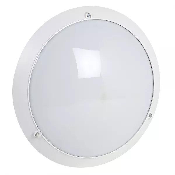 sarlam-hublot chartres infini antivandale blanc taille 2 � led 3000lm avec d�tection hf (sl532055)