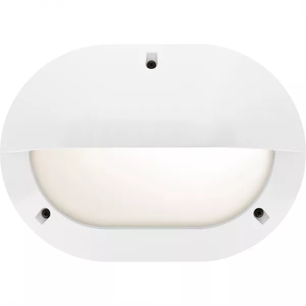 sarlam-hublot chartres ovale jupe a visiere horizontale blanc g24q2 / 18w (584700)