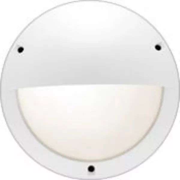 sarlam-hublot chartres rond alu jupe a visiere taille 1 blanc e27 / cfli 15w (664270)