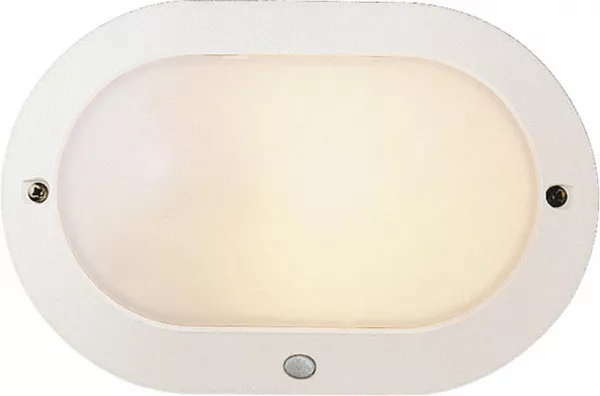 sarlam-hublot ovale chartres origine mini standard blanc on/off + lampe fluo 400lm (542360)