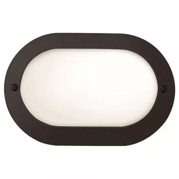 sarlam-hublot ovale chartres origine mini standard noir on/off lampe fluo 400lm (542366)