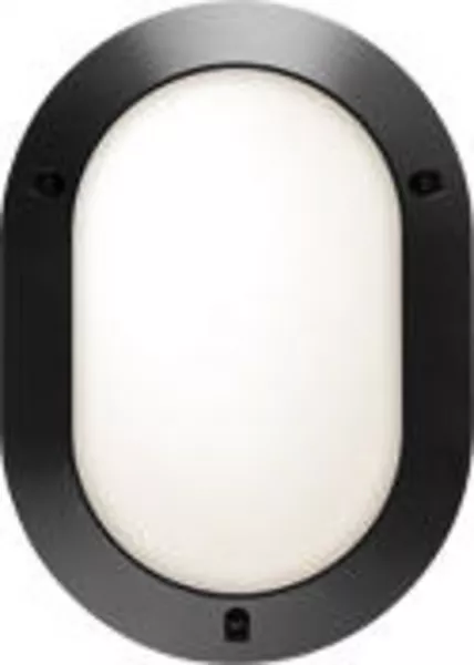 sarlam-hublot ovale chartres origine standard noir on/off lampe fluo 1200lm (544706)