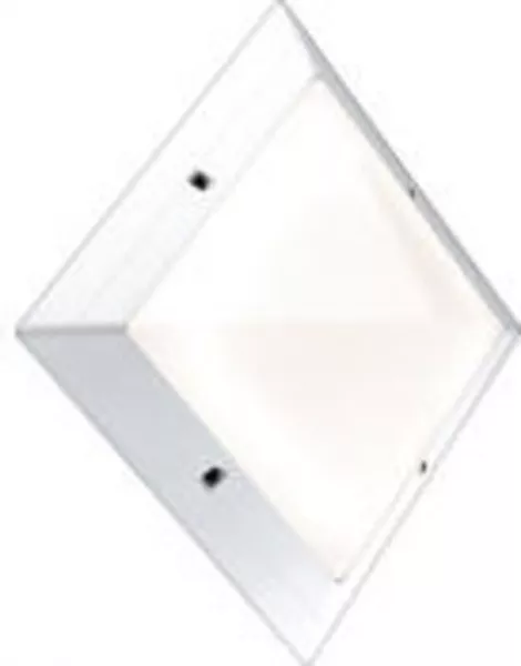 sarlam-hublot r�sidentiel blanc antivandale pyramide on/off + lampe fluo 1200lm (751470)