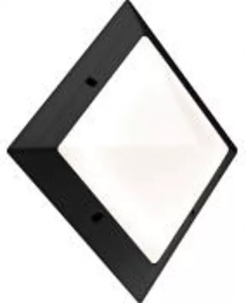 sarlam-hublot r�sidentiel noir antivandale pyramide on/off lampe fluo 1800lm (751376)