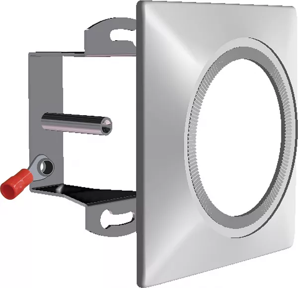 sarlam-kit fixation et bague zamak carr�e 78x78mm -luminaires encastr�s kalank mini led (500001)