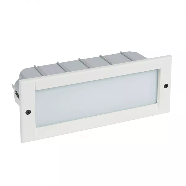 sarlam-luminaire encastr� rect. blanc kalank standard d�tection hf lampe fluo 1800lm (520480)