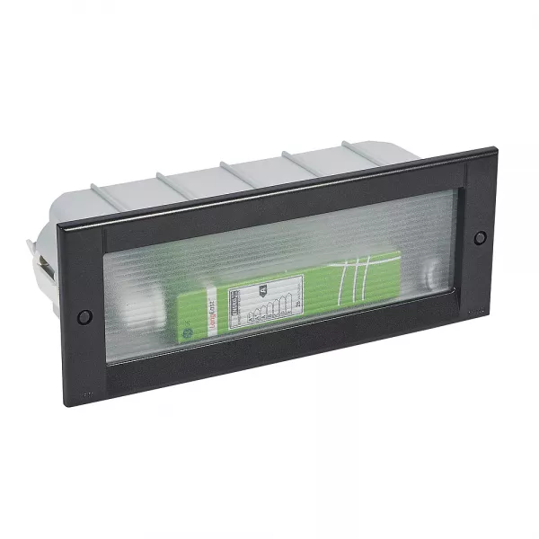 sarlam-luminaire kalank rectangle antivandale taille 3 anthracite g24q3 / 26w (790376)