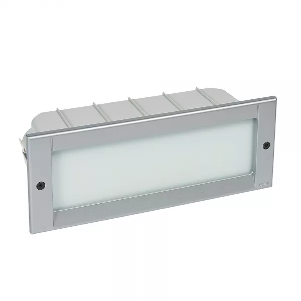 sarlam-luminaire kalank rectangle taille 3 gris argent g24q3 / 26w (590375)