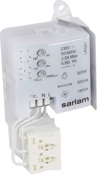 sarlam-module d�tection hf pour hublots et luminaires encastr�s fluorescents et e27 (514999)