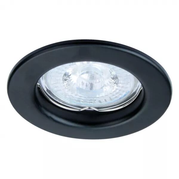 SATURNE - Encastr� GU5,3, rond, fixe, noir, lampe non incl. (4600)