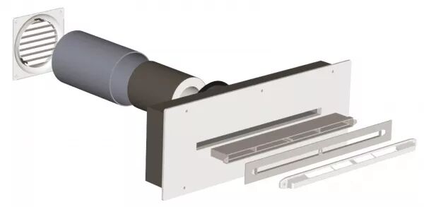 SCD - SILENCIEUX EN TRAVERSEE DE MUR POUR ENTR�E D\'AIR