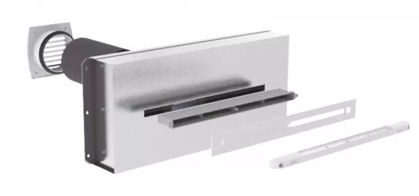 SCD N HY - KIT SILENCIEUX EN TRAVERSEE DE MUR POUR ENTR�E D\'AIR HYGROR�GLABLE