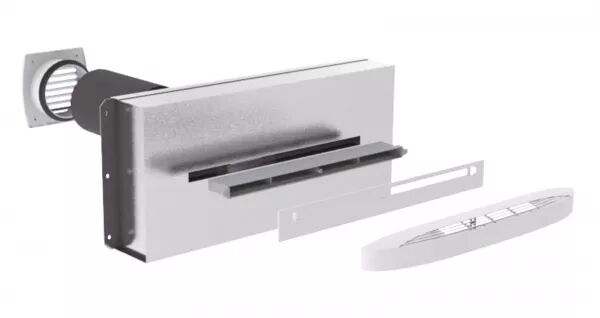 SCD N MAX 30 - KIT SILENCIEUX EN TRAVERSEE DE MUR POUR ENTR�ES D\'AIR 30 M3/H