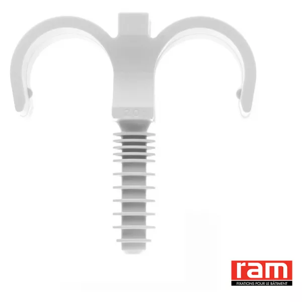 SEAU DE 80 RAMCLIP BLANC DBLE 20 mm (563201)