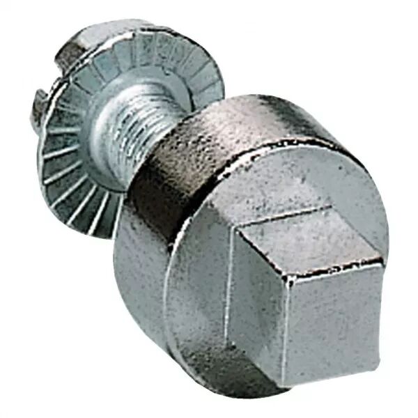 Serrure carr� m�le 7mm chrom�e + cl� IP5-6 pour coffret vega D et univers (FZ503)