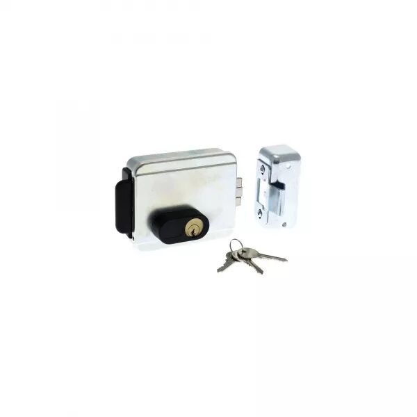SERRURE �LECTRIQUE � 2 TEMPS R�VERSIBLE 12V~ ET 12V=