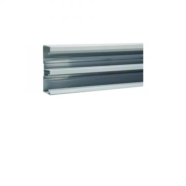 SOCLE POUR GOULOTTE QUERAZ H134MMXP56MM L200MM 2COMPARTIMENTS ALU RAL 9016 PURE