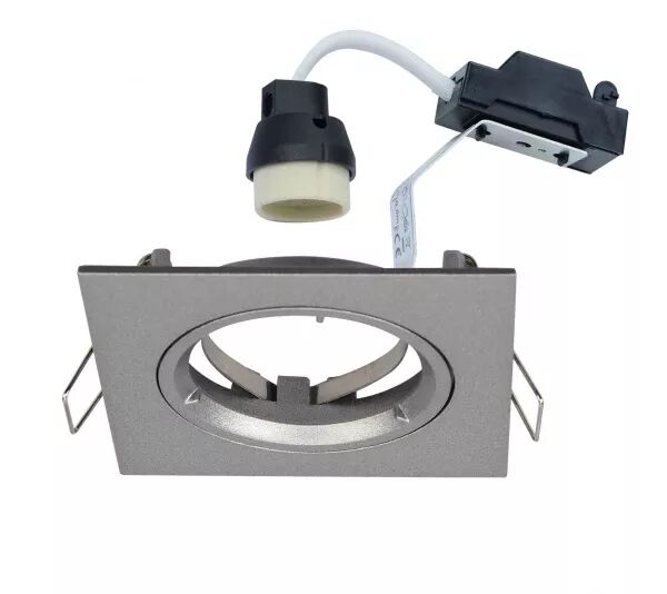 SPEED 50 C 230 - ENCASTR� GU10, CARR�, FIXE, NICKEL, LPE NON INCL.