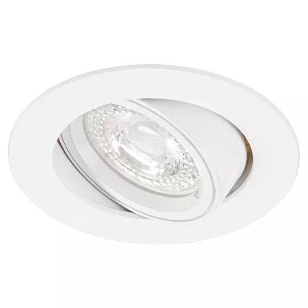SPEED 70 - Enc.GU5,3, IP20, rond, basculant, blanc, lpe LED 6W 4000K 480lm incl. (51143)
