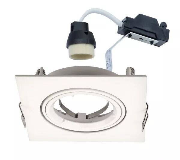 SPEED 70 C 230 - ENCASTR� GU10, CARR�, BASCULANT, BLANC, LPE NON INCL.