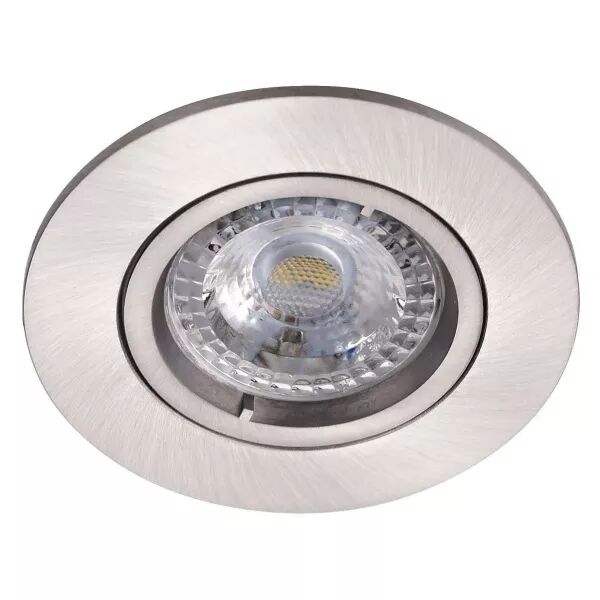 SPEED COVER - Encastr� GU10, rond, fixe, nickel, a/lpe LED 6W 2700K 460lm incl. (51132)