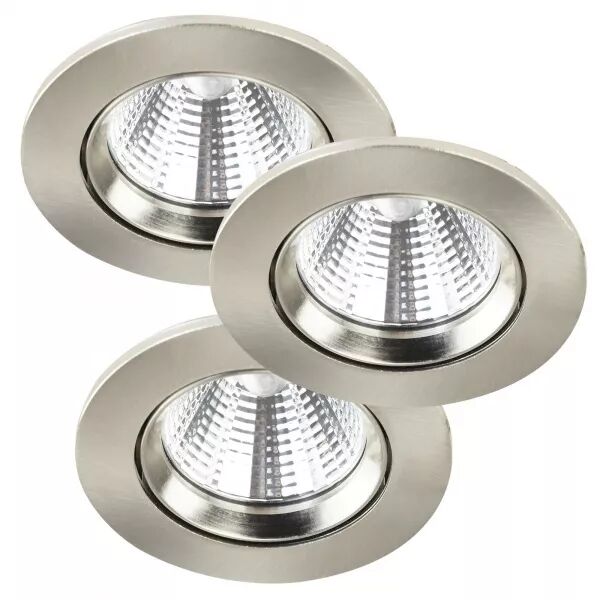 SPOT ENCASTR� - FREMONT 3-KIT - M�TAL - BROSS� NICKEL - LED MODULE INCL.
