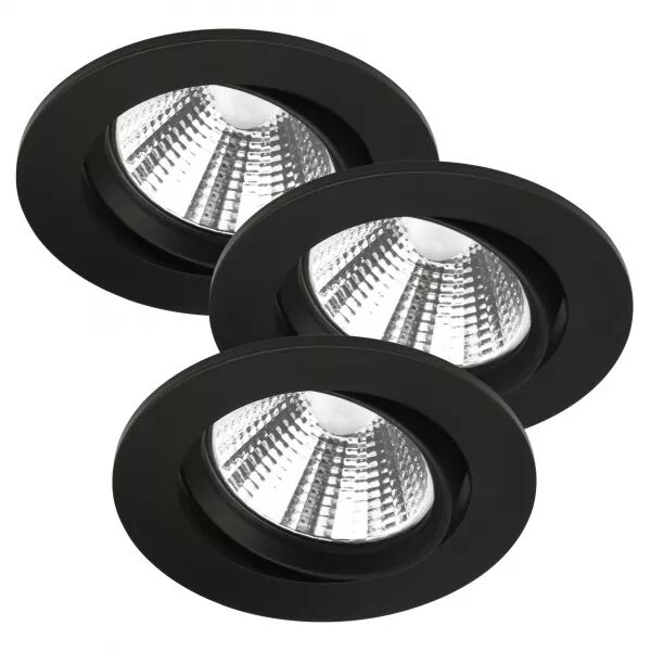 SPOT ENCASTR� - FREMONT 3-KIT - M�TAL - NOIR - LED MODULE INCL.