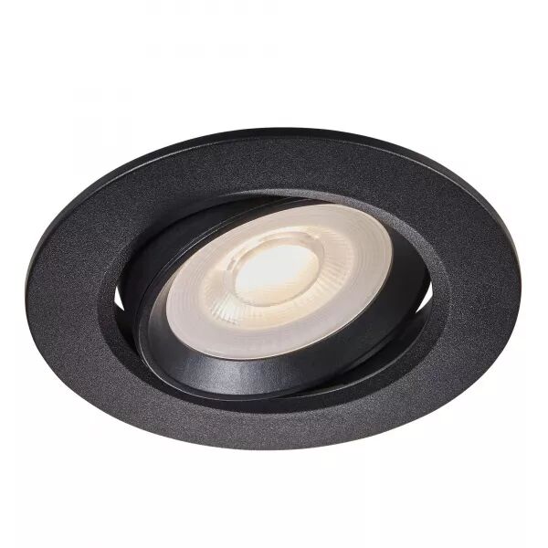 SPOT ENCASTR� - ROAR -  PLASTIQUE - NOIR - LED MODULE INCL.