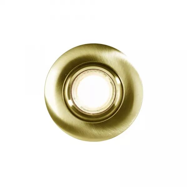 SPOT ENCASTR� - UMBERTO - ALUMINIUM - LAITON -  GU10